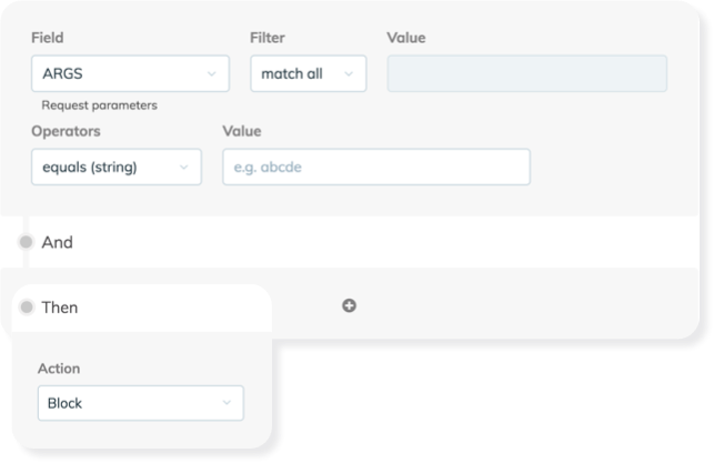 Don’t settle with the managed rulesets, create your own