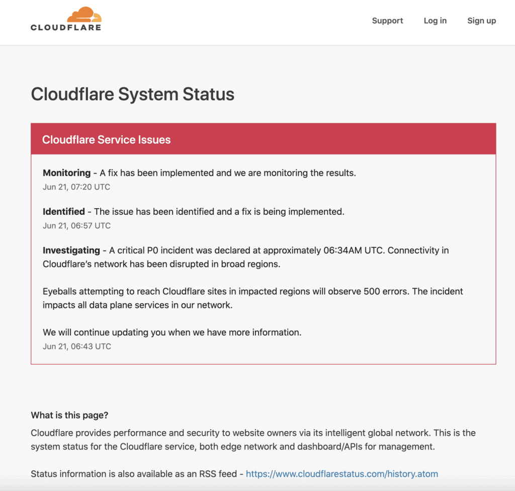 Cloudflare down? Current problems and outages